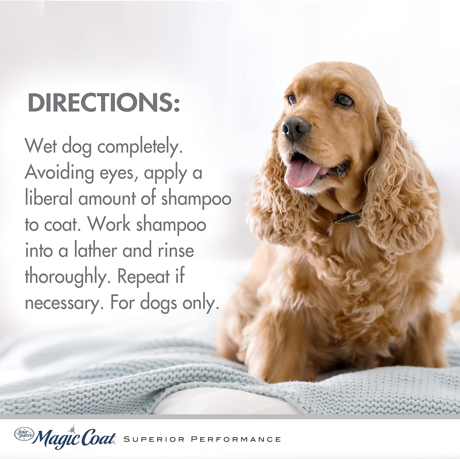 Four Paws Magic Coat Gentle Tearless Shampoo, Soft Breeze Scent 16oz